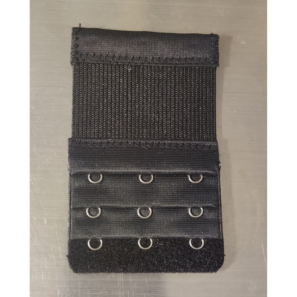 Adjustable Bra band extender 3 hook 3 rows in White Black or Beige 3.5 X 2.75 in
